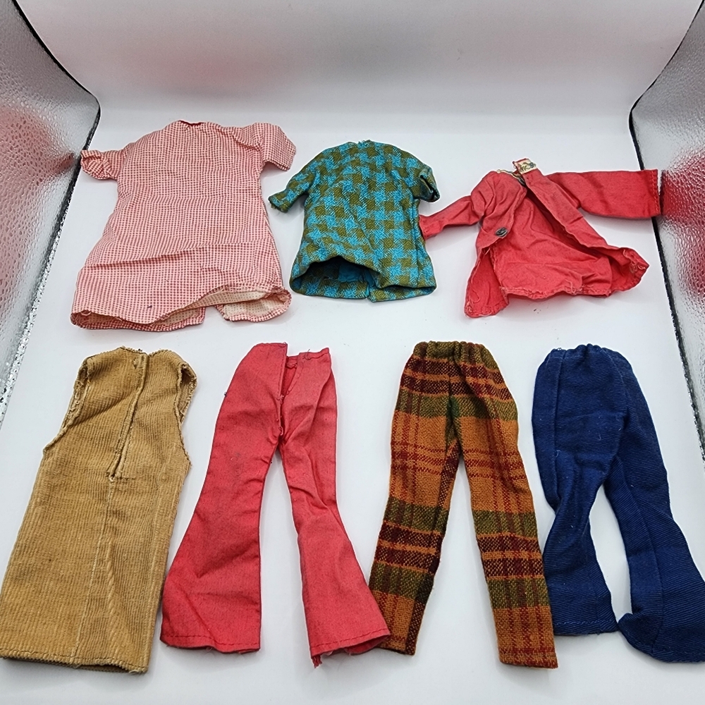 Vintage 1960s Barbie Skipper Lot Outfit Shirt Dress Clothing - Picture 2 of 2
